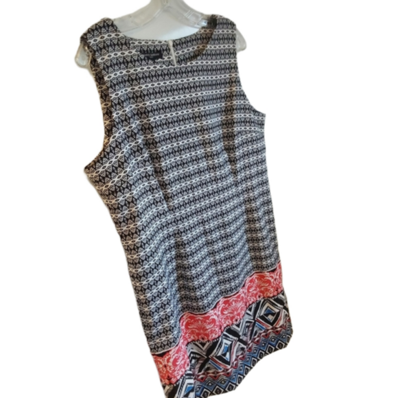 Mario Serrani Italy Geometric Print Sheath Dress - Picture 4 of 13